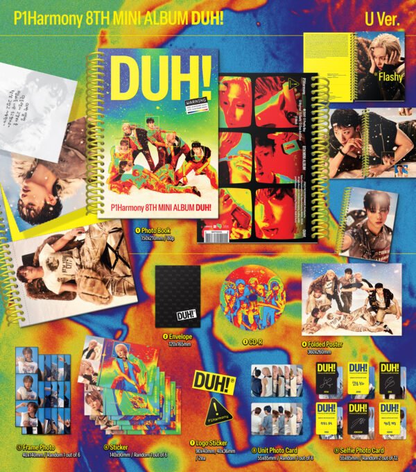 P1Harmony - 8th Mini Album [DUH!] (Random Ver.)