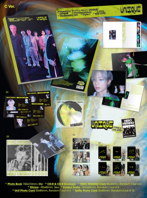 P1Harmony - 9th Mini Album [UNIQUE] (Photobook Ver.) (Random Ver.)