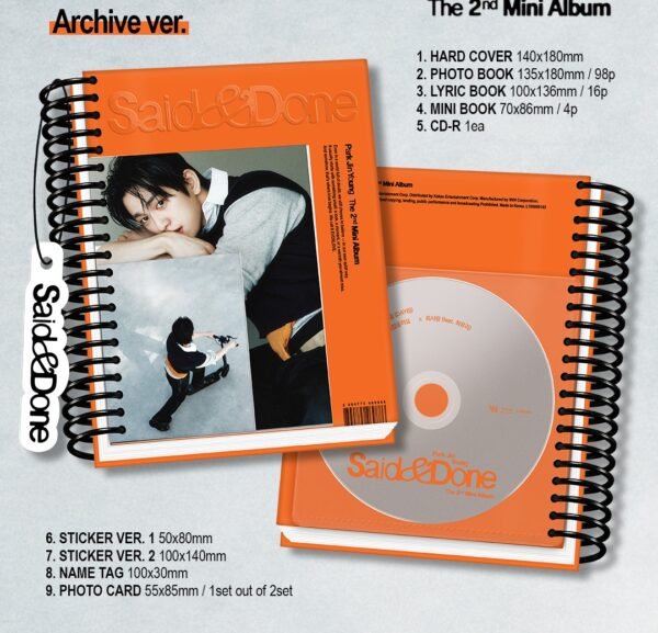 PARK JIN YOUNG - 2nd Mini Album [Said & Done] (Archive Ver.)